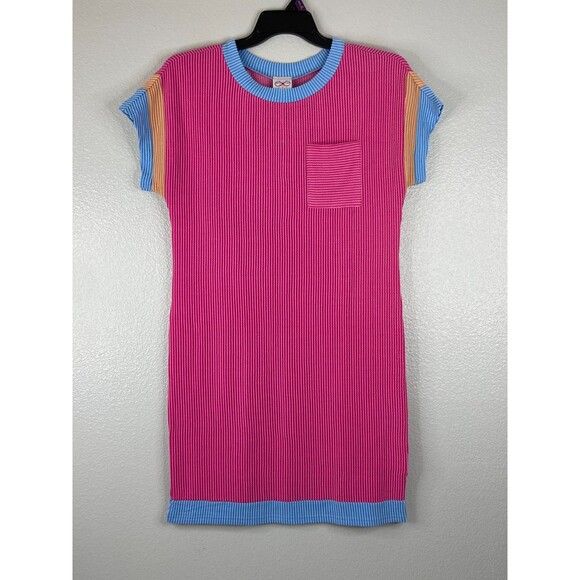 Sweet Ivey Designs Dresses & Skirts - Sweet Ivey Designs Women Small Dress Sleeveless Pink Blue Trim NWT